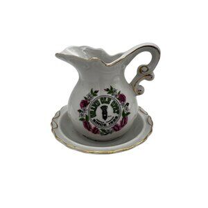 Vintage Grand Ole Opry Miniature Pitcher & Underplate 4" Tall Nashville Souvenir